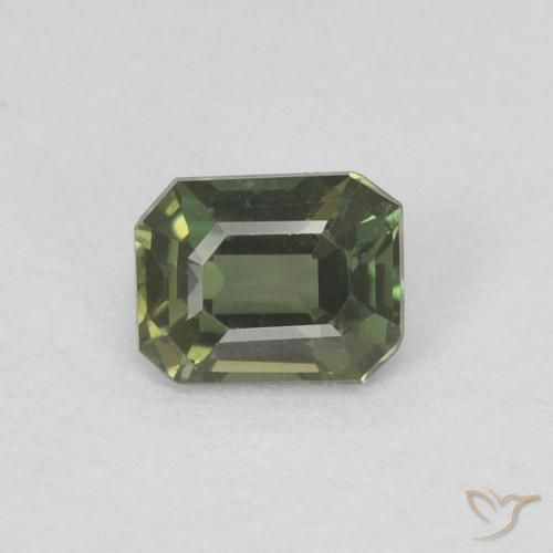 0.25ct Натуральный Medium Dark-Green Корнерупин, Изумрудная огранка, Чистота VVS