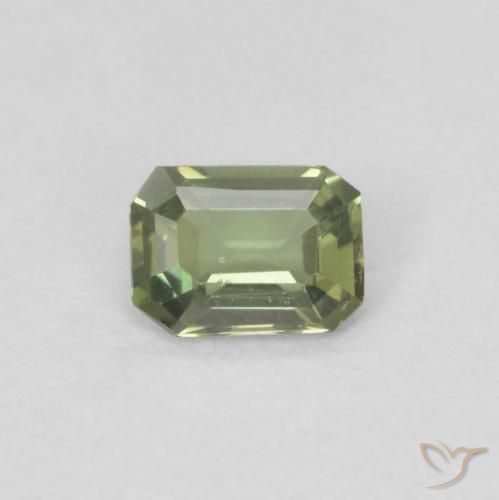 0.18ct Натуральный Теплый лесной зеленый Корнерупин, Изумрудная огранка, VVS-VS