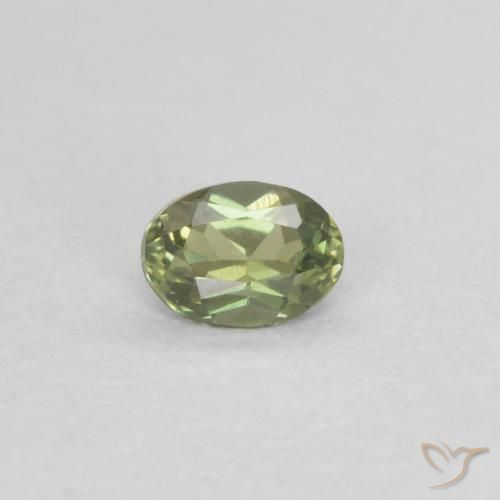 0.13ct Натуральный Теплый лесной зеленый Корнерупин, Овал, VVS-VS