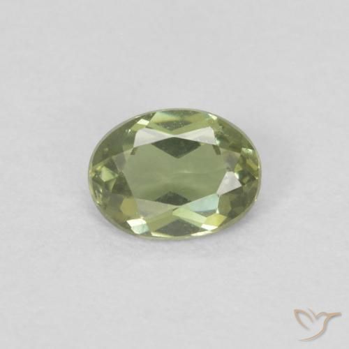 0.22ct Натуральный Светло-зеленый Корнерупин, Овал, VVS-VS