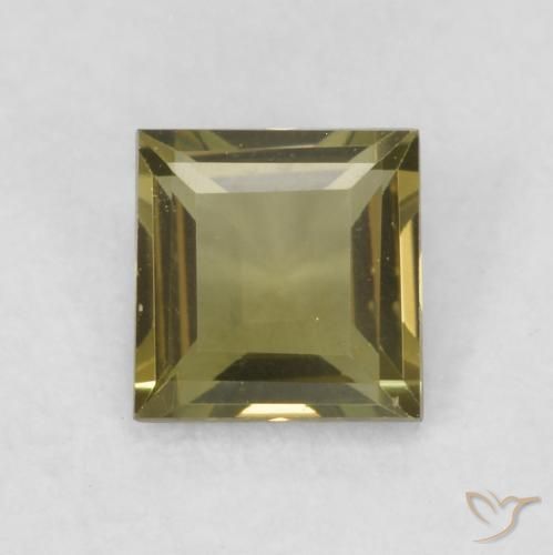 0.32ct Натуральный Темно-зеленый Корнерупин, Квадрат, Чистота VVS