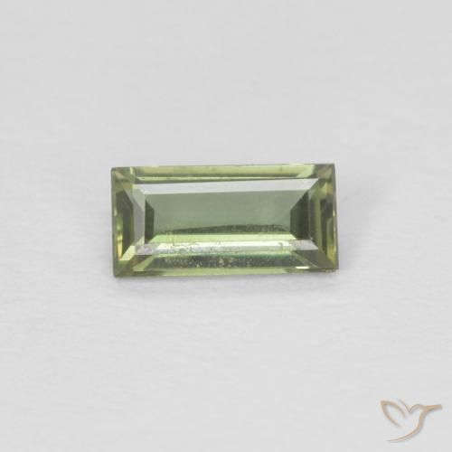 0.24ct Натуральный Medium Light Green Корнерупин, Огранка Багет, Чистота VVS