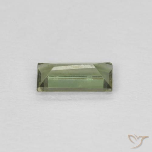 0.24 карата, натуральный Medium Light Green Корнерупин, Огранка Багет, Чистота VVS