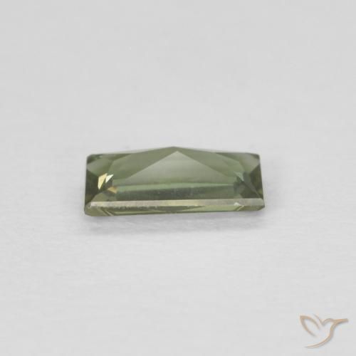 0.25 карата, натуральный Коричневато-зеленый Корнерупин, Огранка Багет, Чистота VVS