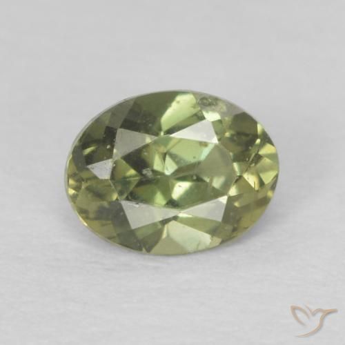 0.25ct Натуральный Светло-зеленый Корнерупин, Овал, Чистота VS
