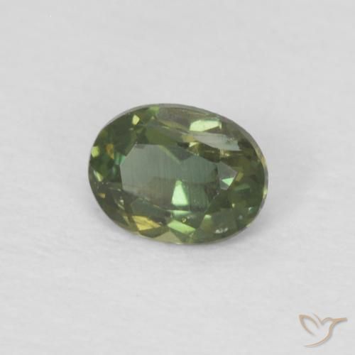 0.16 карата, натуральный Medium Dark-Green Корнерупин, Овал, Чистота VS