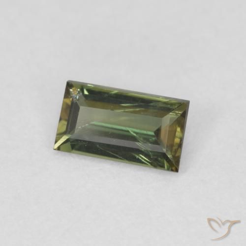 0.40 карата, натуральный Medium Light Green Корнерупин, Огранка Багет, Чистота VS