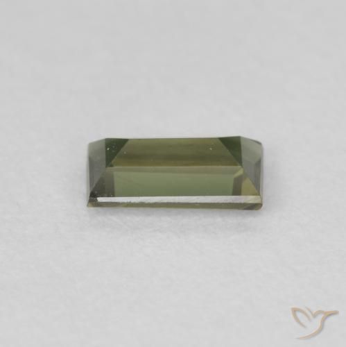0.40 карата, натуральный Medium Light Green Корнерупин, Огранка Багет, Чистота VS
