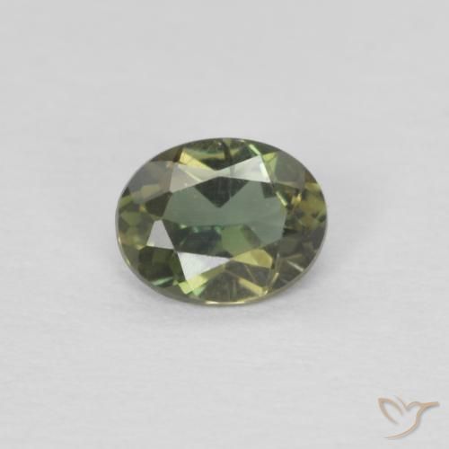0.26ct Натуральный Коричневато-зеленый Корнерупин, Овал, VVS-VS