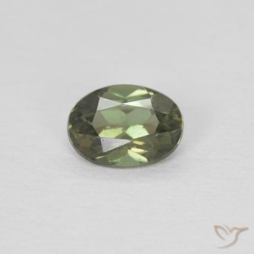0.23ct Натуральный Травянисто-зелёный Корнерупин, Овал, VVS-VS