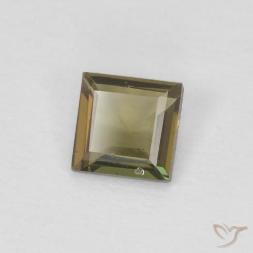 0.25 карата, натуральный Земля зеленый Корнерупин, Квадрат, Чистота VS