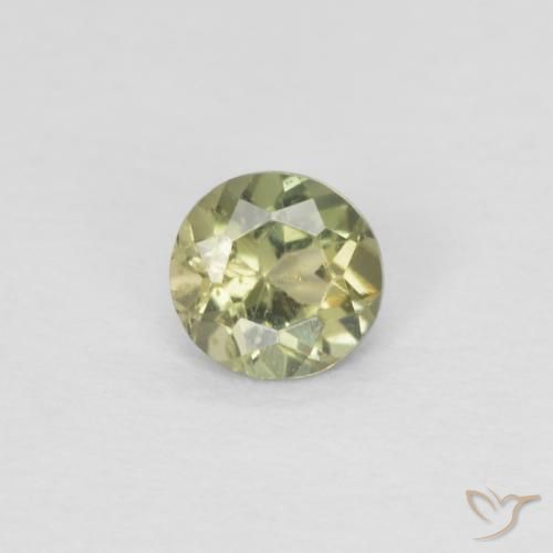 0.20ct Натуральный Зеленый шалфей Корнерупин, Круглый, Чистота VS