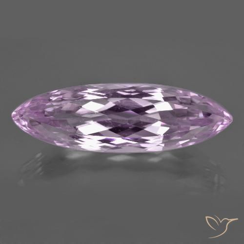 24.38ct Натуральный Очень светлый розовато-фиолетовый кунцит, Маркиза, VVS-VS