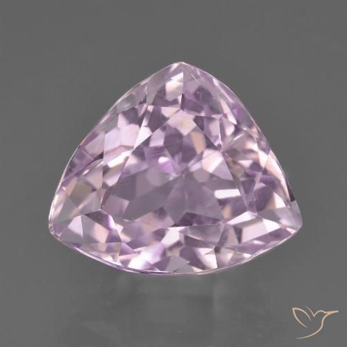 9.34ct Натуральный Вишнево-розовый тон кунцит, Триллион, Чистота VVS