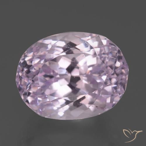 13.83ct Натуральный Средне-светло-розовый кунцит, Овал, Чистота VS