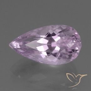 9.99 карата, натуральный Светло-фиолетовый розовый кунцит, Форма груши, Чистота VS