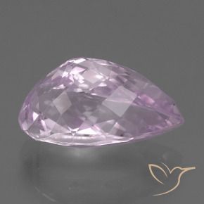 9.99 карата, натуральный Светло-фиолетовый розовый кунцит, Форма груши, Чистота VS