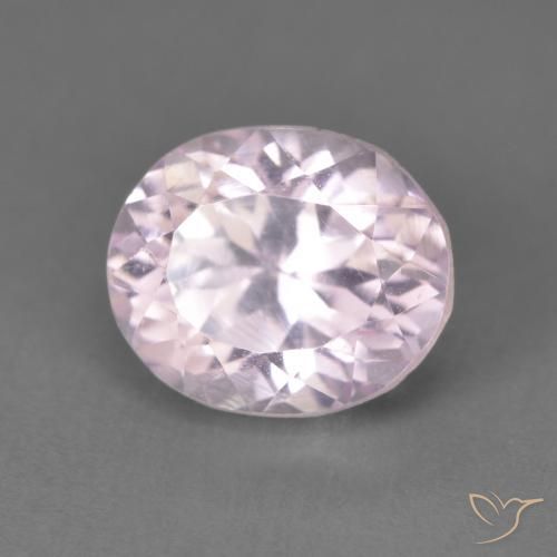 2.80ct Натуральный Очень светлый лавандовый розовый кунцит, Овал, Чистота VS