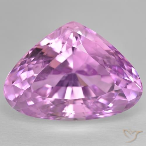 45.90ct Натуральный Розовато-фиолетовый фиолетовый кунцит, Форма груши, VVS-VS