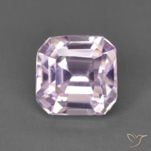 1.83ct Натуральный Светло-сиреневый кунцит, Изумрудная огранка, Чистота VVS