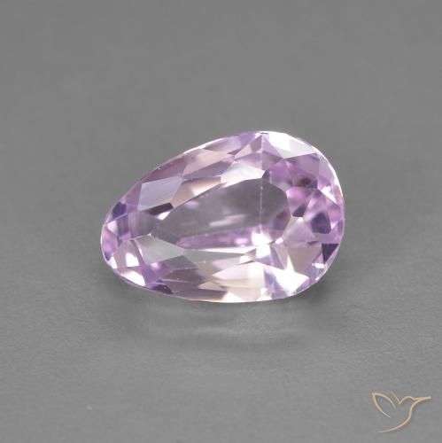 3.01ct Натуральный Светло-сиреневый кунцит, Форма груши, VVS-VS