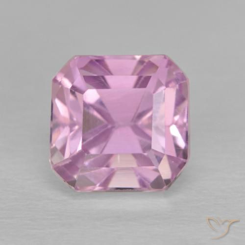 3.30ct Натуральный Светло-пурпурный кунцит, Изумрудная огранка, VVS-VS
