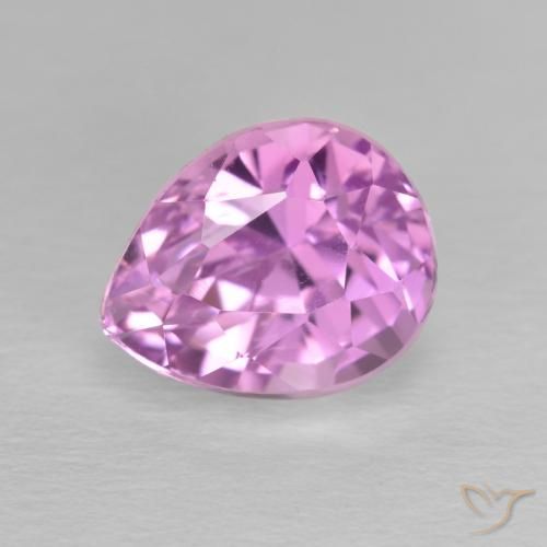 4.52ct Натуральный Розовато-фиолетовый фиолетовый кунцит, Форма груши, Чистота VS