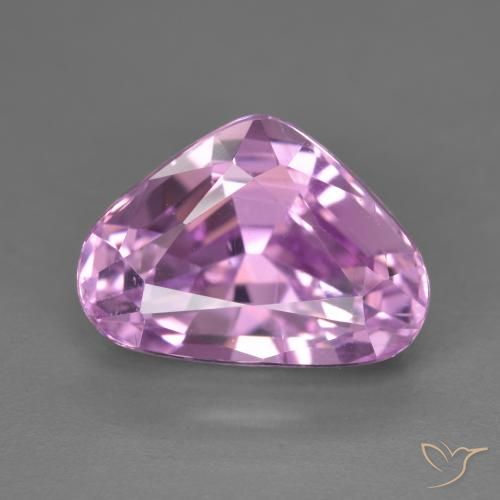 9.68ct Натуральный Средний фиолетовый кунцит, Форма груши, VVS-VS