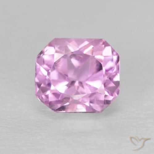 2.29ct Натуральный Розовый фиолетовый кунцит, Изумрудная огранка, Чистота VS