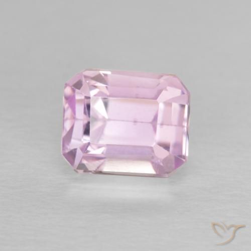 2.01ct Натуральный Светло-фиолетовый розовый кунцит, Изумрудная огранка, Чистота VS
