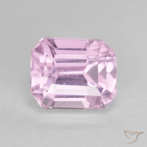 3.08ct Натуральный Средний фиолетовый кунцит, Изумрудная огранка, Чистота VS