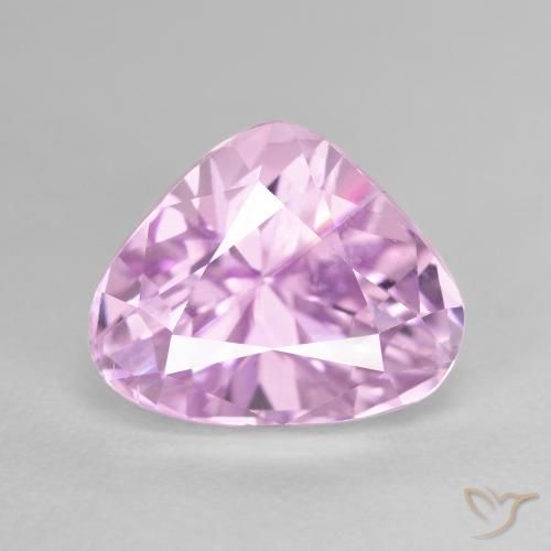 7.76ct Натуральный Средний фиолетовый кунцит, Форма груши, Чистота VVS