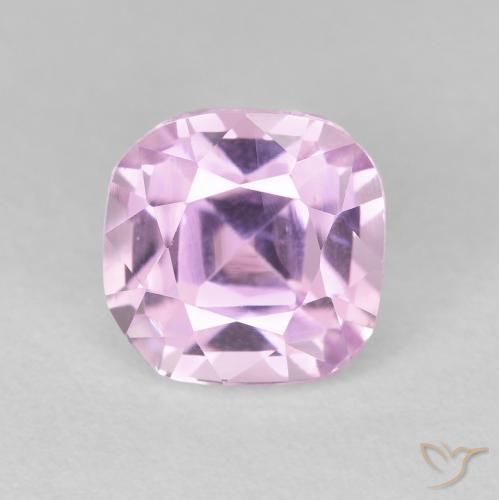 3.46ct Натуральный Розовато-фиолетовый фиолетовый кунцит, Подушка, Чистота VS