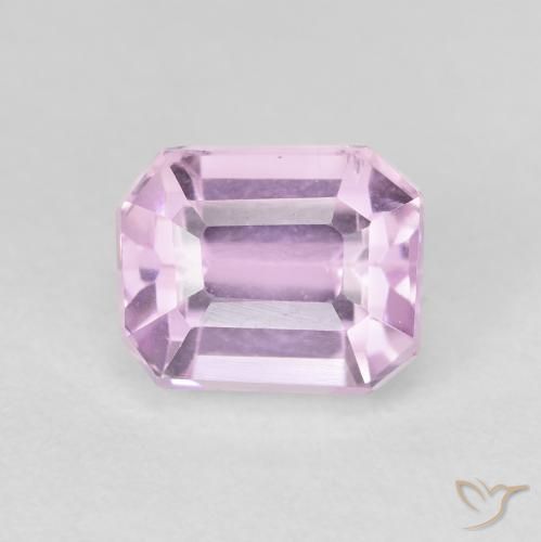 3.03ct Натуральный Розовато-фиолетовый фиолетовый кунцит, Изумрудная огранка, Чистота VS