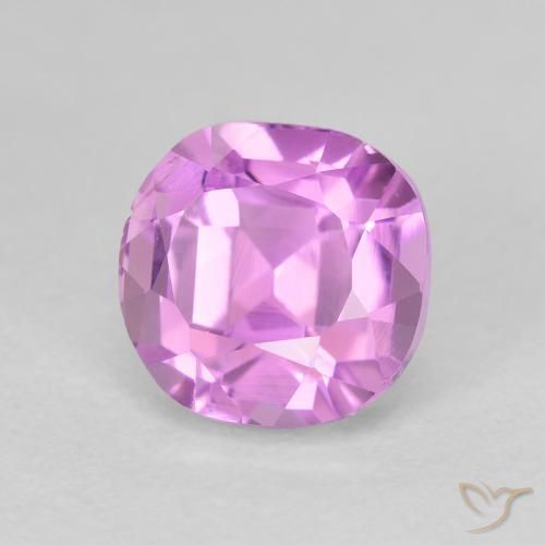 3.24ct Натуральный Пурпурно-розовый кунцит, Подушка, Чистота VS