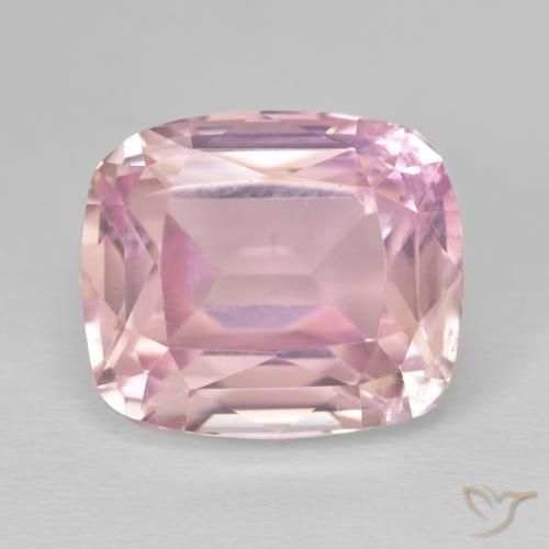 13.16ct Натуральный Светло-розовый кунцит, Подушка, Чистота VS
