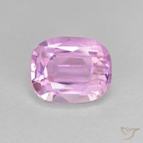 3.73ct Натуральный Светло-пурпурный кунцит, Подушка, Чистота VS