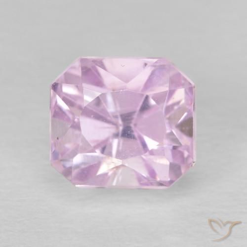 2.61ct Натуральный Светло-розовый кунцит, Изумрудная огранка, VVS-VS