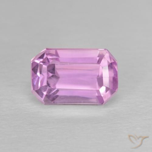 2.34ct Натуральный Светло-королевский фиолетовый розовый кунцит, Изумрудная огранка, VVS-VS