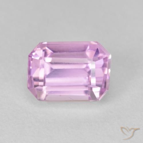 2.69ct Натуральный Светло-пурпурный кунцит, Изумрудная огранка, VVS-VS