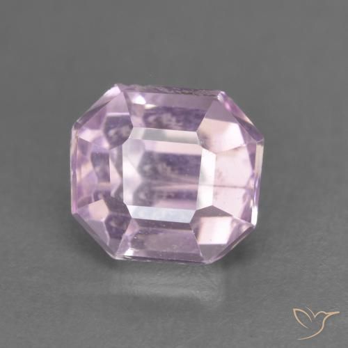 1.59ct Натуральный Очень светлый королевский розовый кунцит, Изумрудная огранка, VS-SI