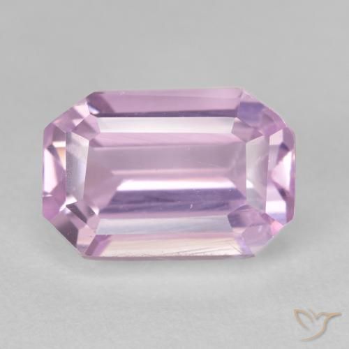 5.25ct Натуральный Средний розовый кунцит, Изумрудная огранка, VVS-VS