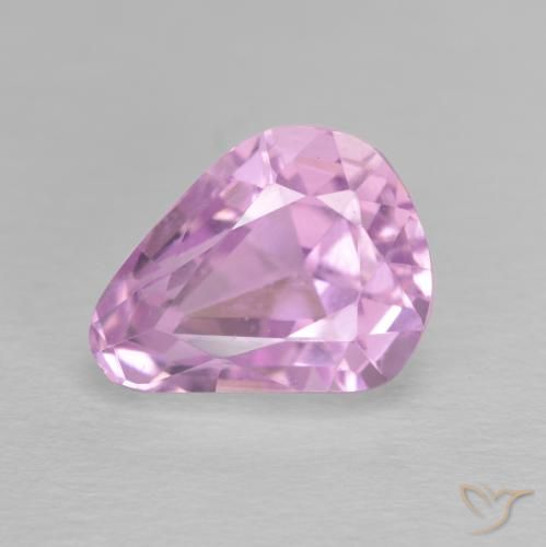 4.83ct Натуральный Королевский фиолетовый розовый кунцит, Форма груши, Чистота VVS
