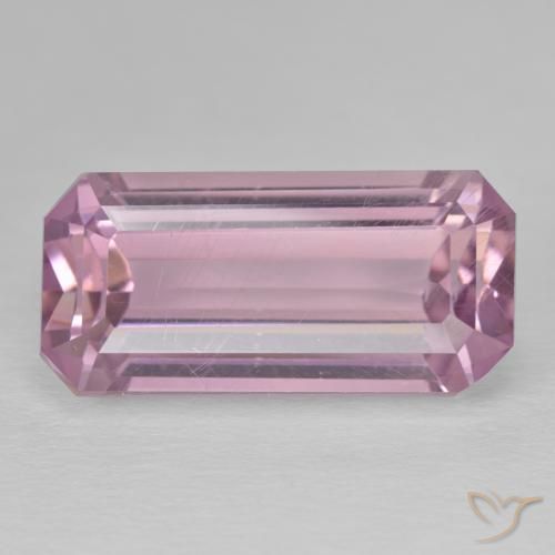 23.10ct Натуральный Medium Dark-Pink кунцит, Изумрудная огранка, Чистота VS