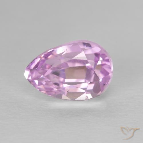 3.73ct Натуральный Вишнево-розовый тон кунцит, Форма груши, Чистота VS