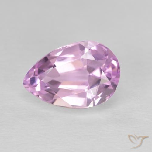 3.88ct Натуральный Вишнево-розовый тон кунцит, Форма груши, VVS-VS