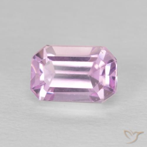 2.04ct Натуральный Сирень кунцит, Изумрудная огранка, Чистота VS