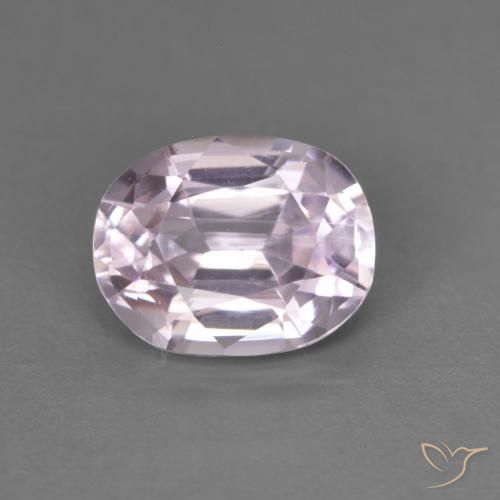 2.76ct Натуральный Очень светлый королевский фиолетовый розовый кунцит, Овал, Чистота VVS