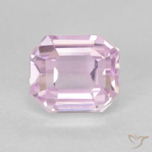 2.15ct Натуральный Средний розовый кунцит, Изумрудная огранка, Чистота VVS