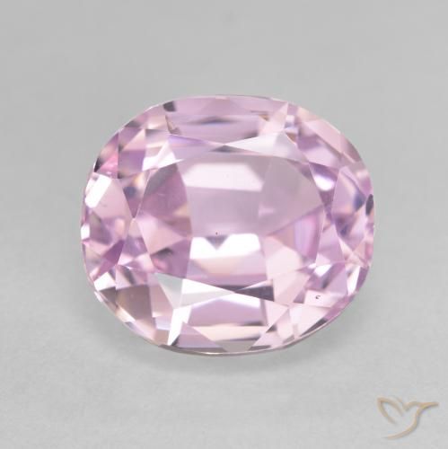6.63ct Натуральный Средний розовый кунцит, Овал, Чистота VVS